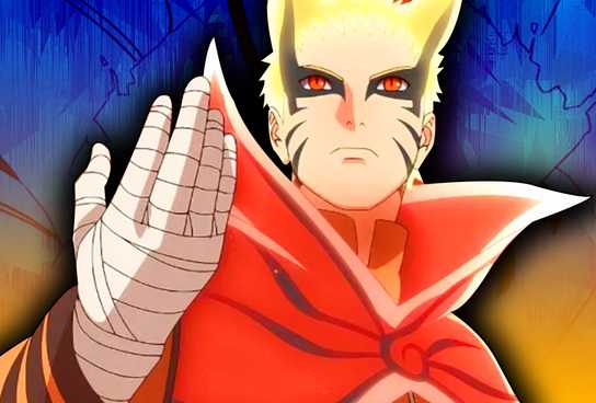 Naruto accesses Baryon Mode using Kurama's chakra in Boruto